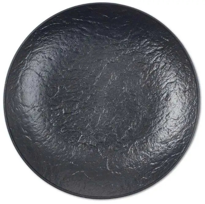 Comatec Faux Slate Round Demi Dish - 5 Inch Decorative Serving Plate for Appetizers, Desserts & Charcuterie | Elegant Table Setting for Parties, Weddings & Home Decor