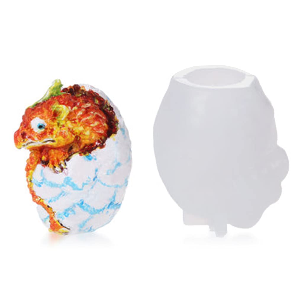 3D Dragon Egg Silicone Resin Mold for Jewelry Making - DIY Epoxy Crystal Casting Molds for Pendants & Crafts - Perfect for Fantasy Art, Cosplay Accessories, and Unique Gift Creations