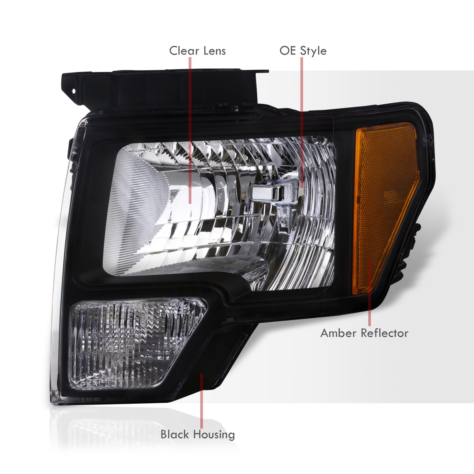OE Style Halogen Headlights for Ford F-150 2009-2014 - Driving & Signal Lights