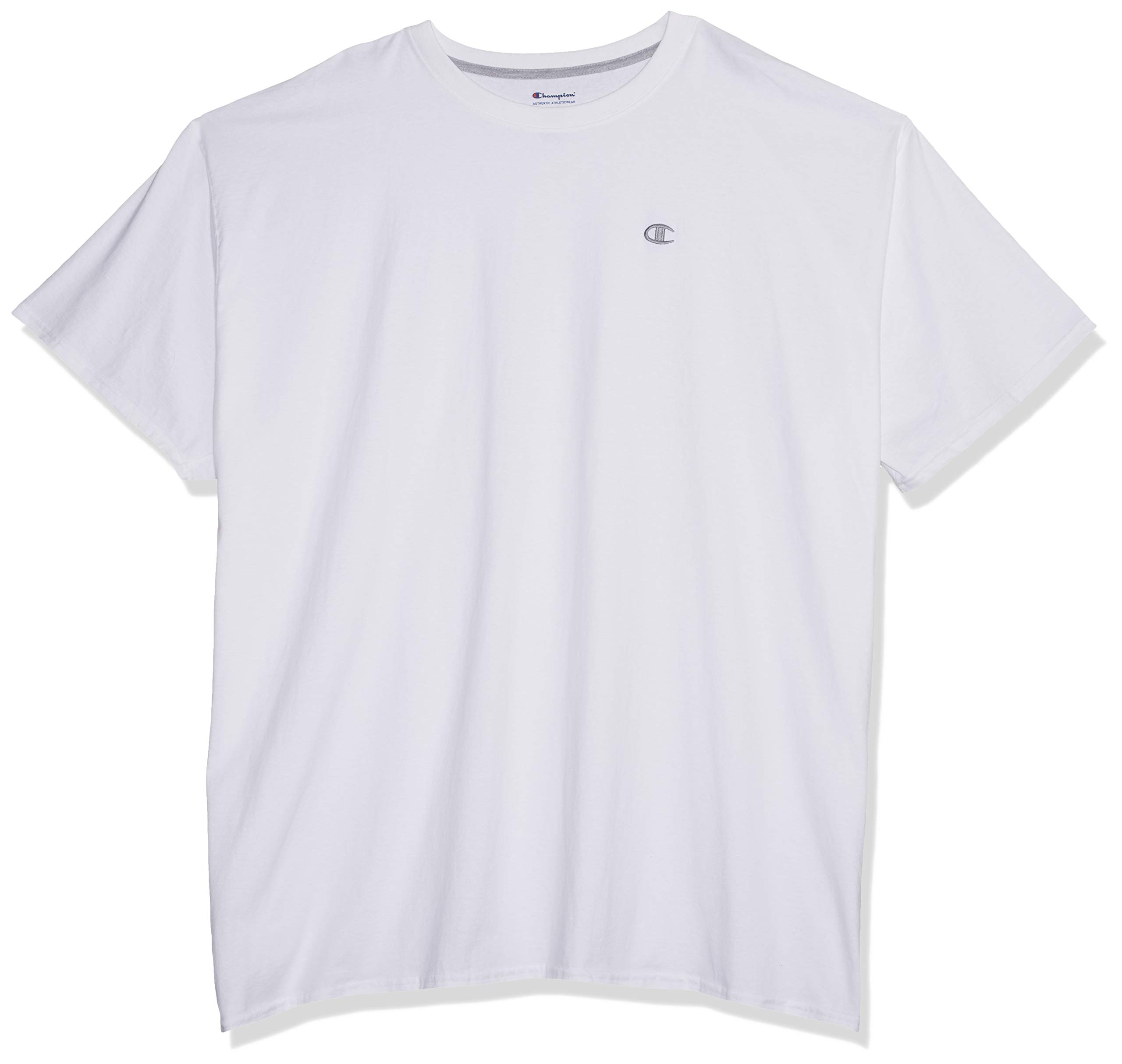 Champion Men's Big & Tall Crew Neck Jersey T-Shirt - Comfortable Cotton Tee for Casual Wear, Gym & Everyday Outfits