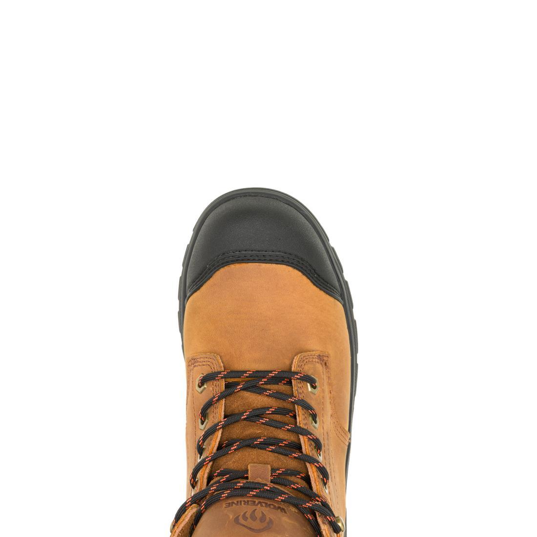 Carlsbad Cap Waterproof Steel Toe Work Boots for Men - Tan Safety Shoes for Construction, Hiking & Outdoor Work