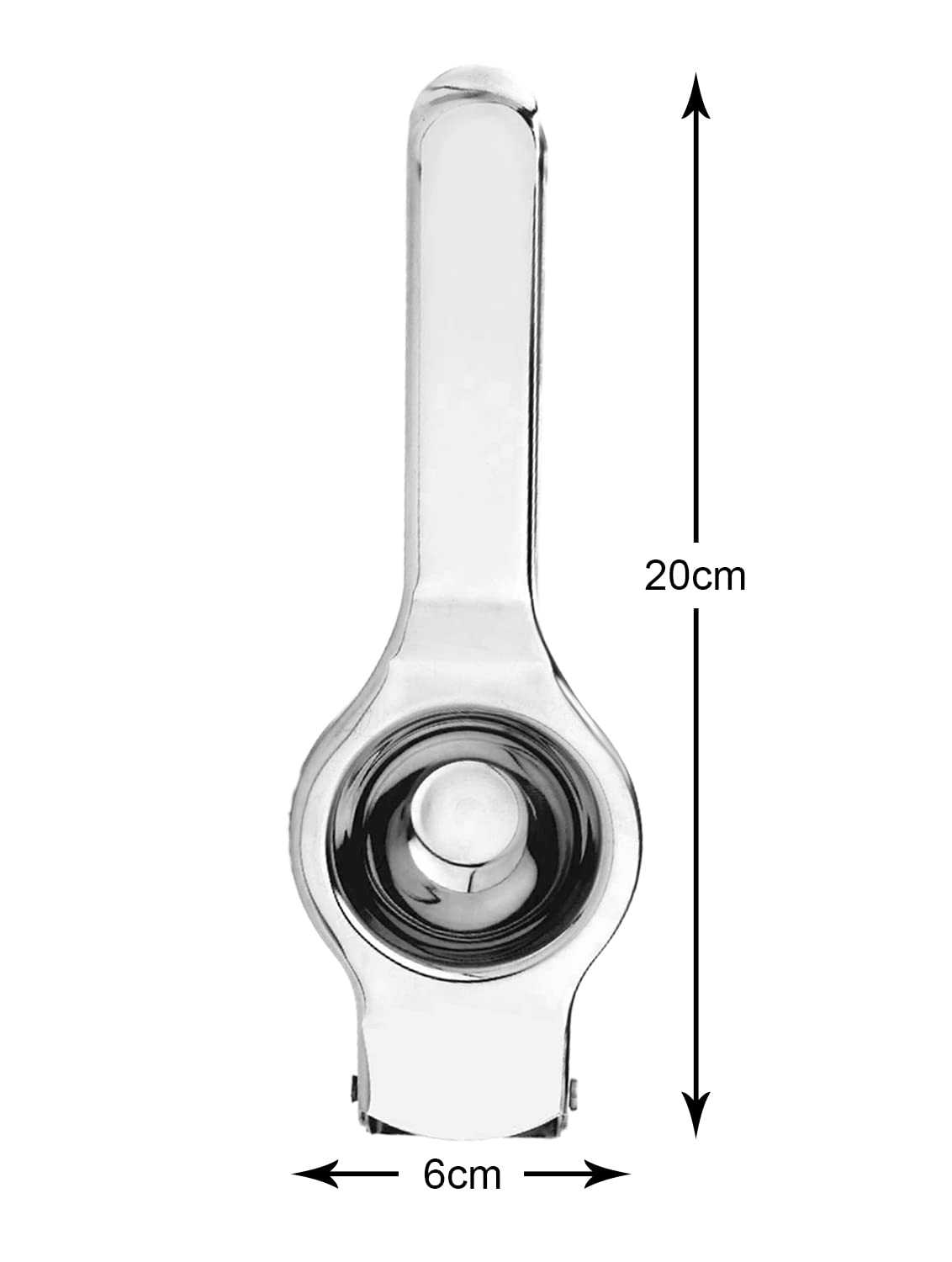 Premium 2-in-1 Manual Stainless Steel Lemon Squeezer & Juice Extractor with Bottle Opener - Silver - Perfect for Fresh Citrus Juicing, Cocktail Making & Kitchen Use