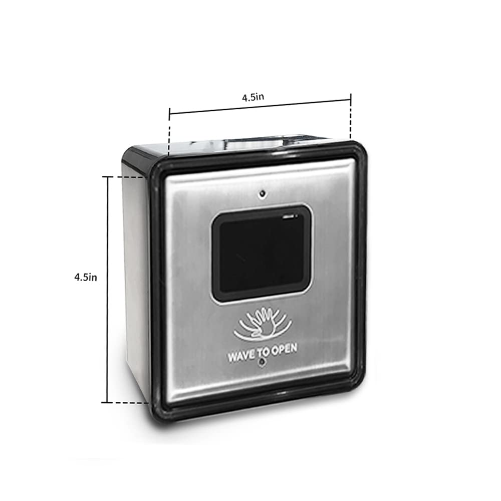 Olideauto Contactless Wireless Sensor Switch - 2PCS Stainless Steel Wave Sensor Panel for Hands-Free Door Opener with WiFi Function | Ideal for Smart Homes, Offices, and Public Spaces