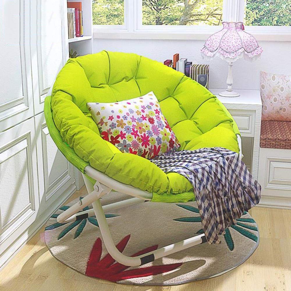 Portable Folding Moon Chair - Lightweight Camping & Fishing Chair for Adults, Comfortable Outdoor Lounge Chair with Back Support, Perfect for Reading, Relaxing in Bedroom, Garden or Beach