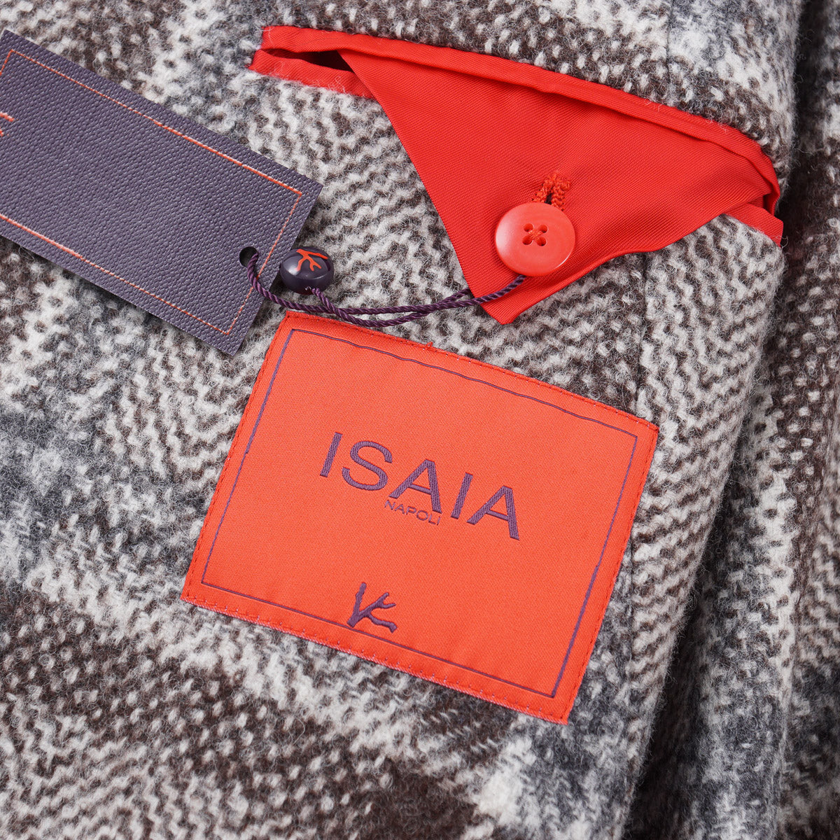 Isaia Soft Woven Wool Peacoat for Men - Premium Winter Overcoat with Classic Fit - Perfect for Business, Office & Formal Occasions