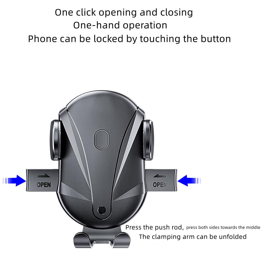 Universal Car Phone Holder - Adjustable Metal Hose Dashboard & Windshield Mount for iPhone, Samsung (4.5-6.7 Inch) | Secure Hands-Free Driving Accessory for GPS Navigation & Road Trips