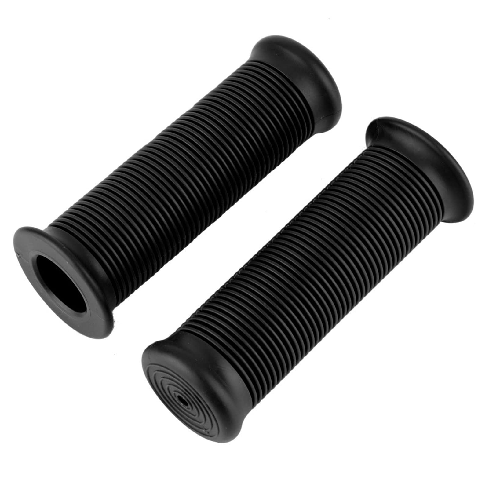 Premium Bike Handlebar Grips - Universal 25mm & 28mm Anti-Slip Rubber Grips for BMX, Mountain Bike, Scooter & Folding Bikes (Black) - Perfect for Commuting, Off-Road Cycling & Urban Riding