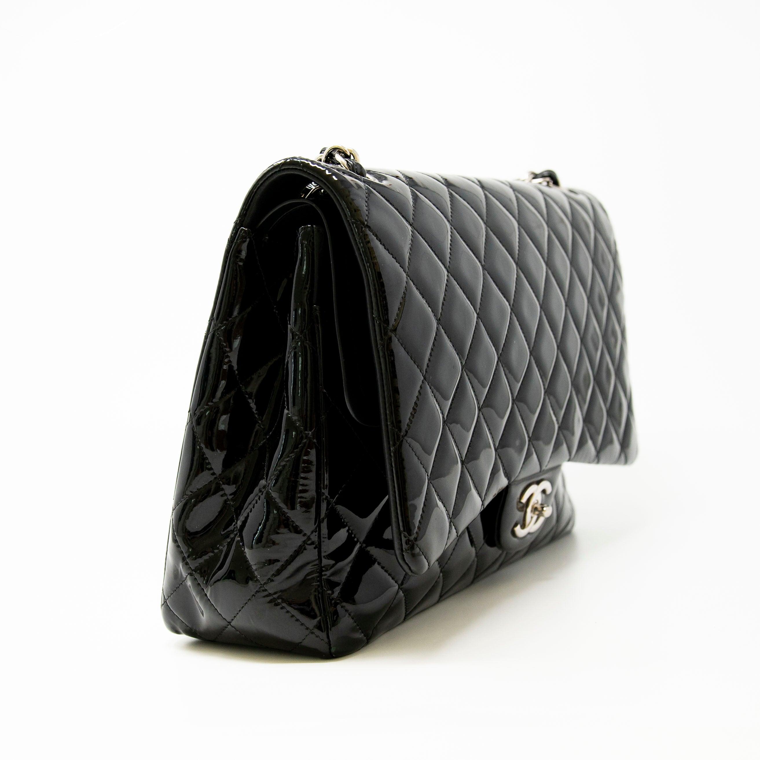 Chanel Black Maxi Classic Flap Bag - Luxury Designer Handbag for Women | Perfect for Evening Events, Parties & Special Occasions