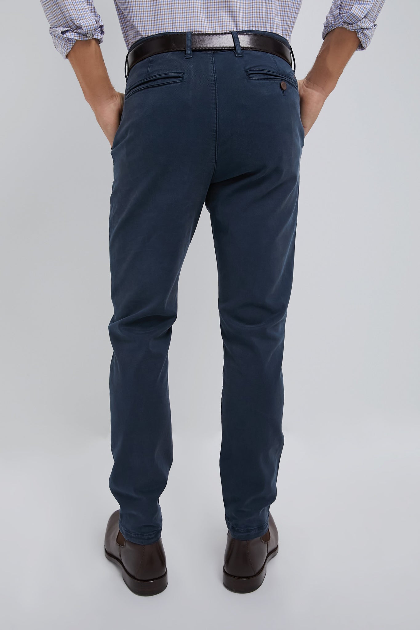 Blue Nights Coastline Chino Pants for Men - Comfortable Slim Fit Casual Trousers - Perfect for Office, Travel & Outdoor Activities