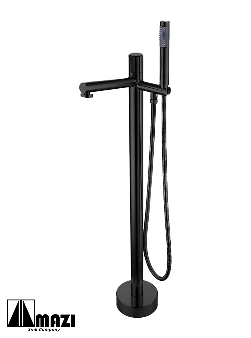 Freestanding Bathtub Faucet 52725 - Modern Floor Mounted Tub Spout for Luxury Bathroom & Spa Relaxation