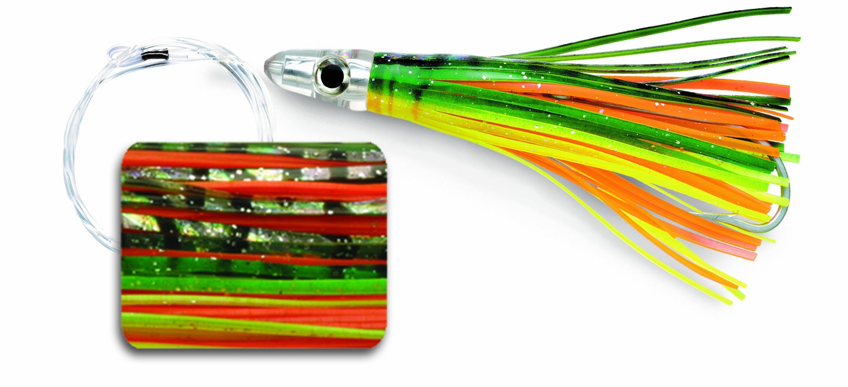 Williamson Tuna Catcher Rigged 05 Fishing Lure - Bleeding Dorado Color, 5.5 Inch Saltwater Trolling Lure for Offshore Fishing | Perfect for Tuna, Mahi Mahi & Marlin