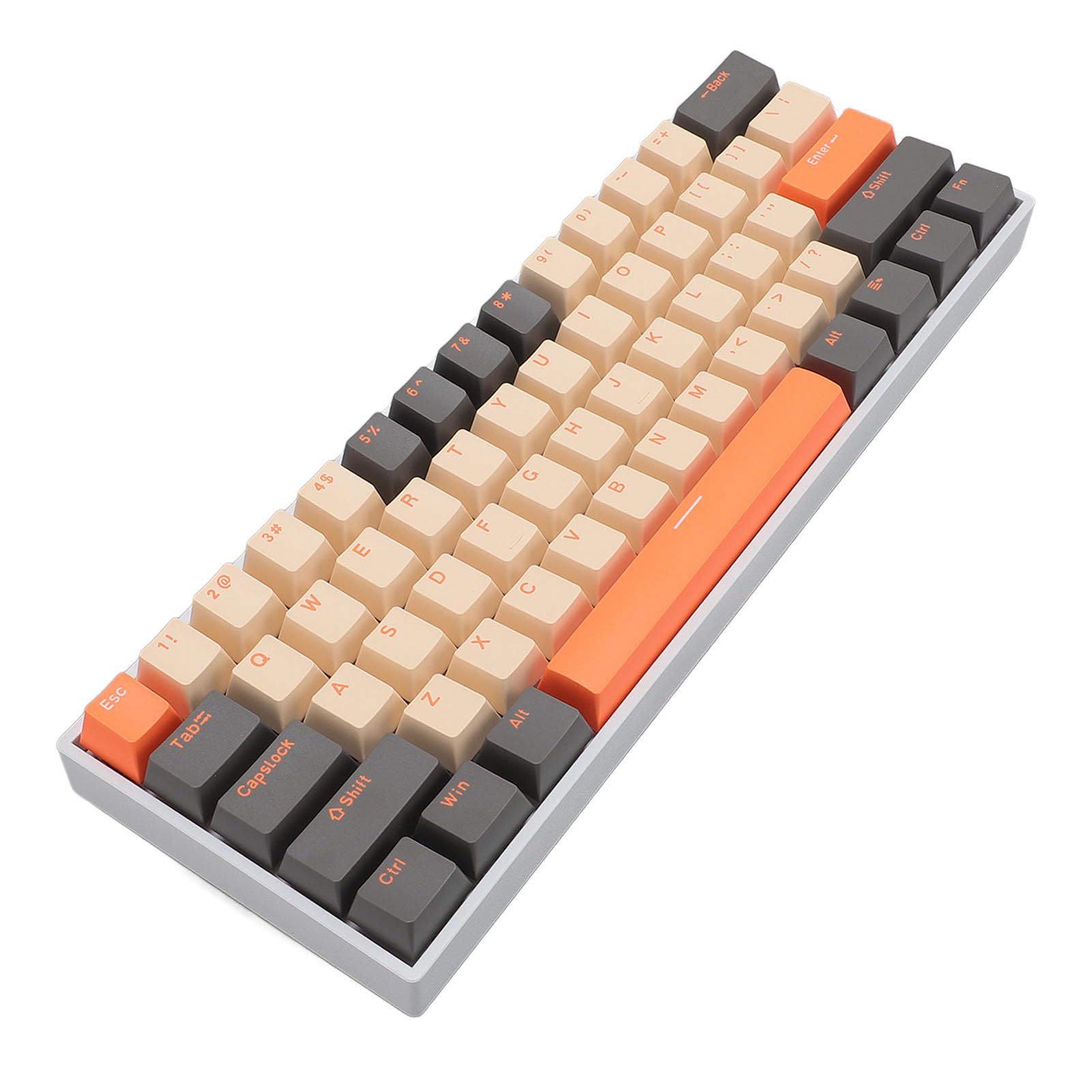 Elprico 61-Key Wireless Mechanical Gaming Keyboard with RGB Backlight - Bluetooth, USB, 2.4G Wireless 3-in-1 Connectivity for PC, Mac, Laptop - Perfect for Gaming, Office Work & Typing Enthusiasts