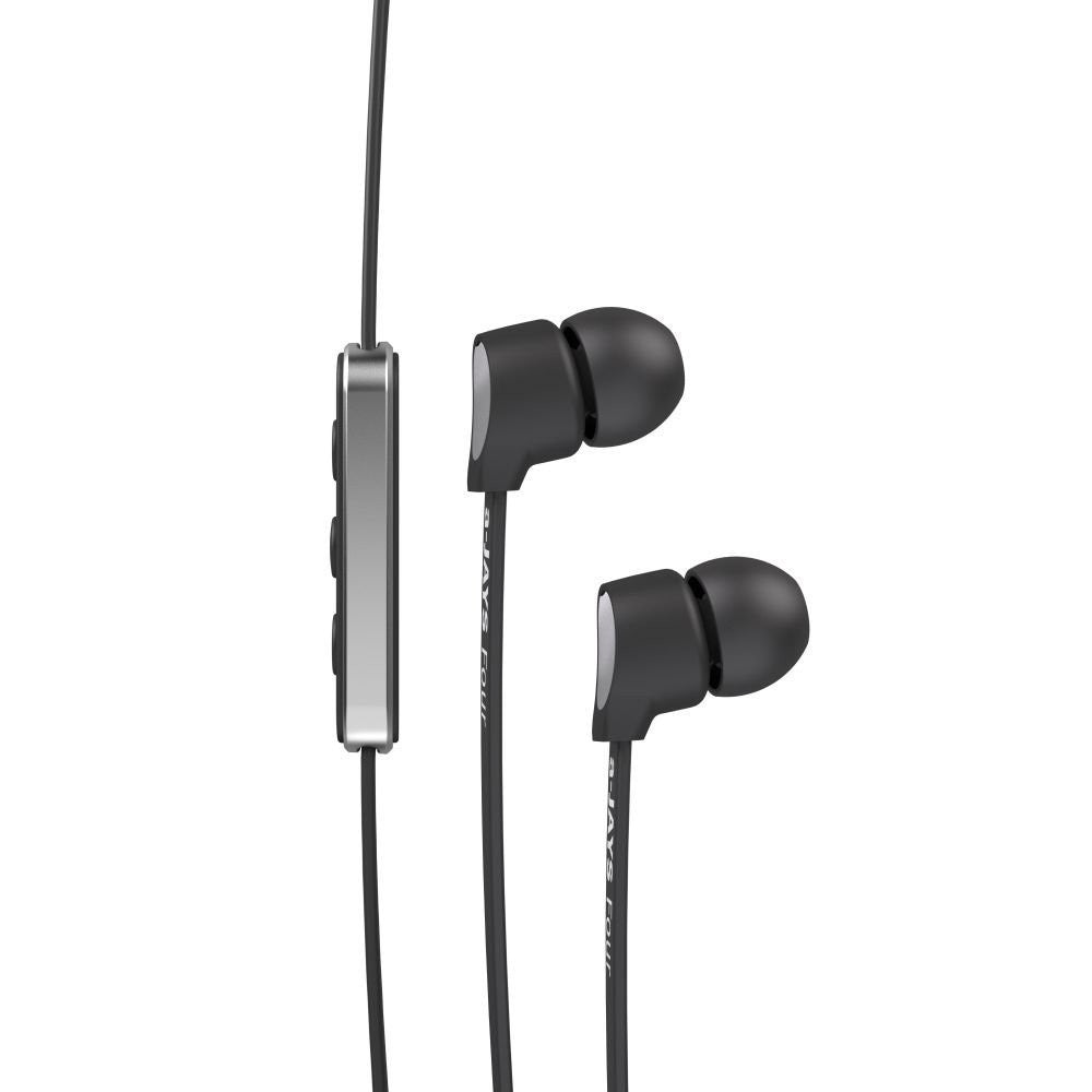JAYS Four Premium In-Ear Headphones with High-Fidelity Sound - Perfect for Running, Gym, and Commuting
