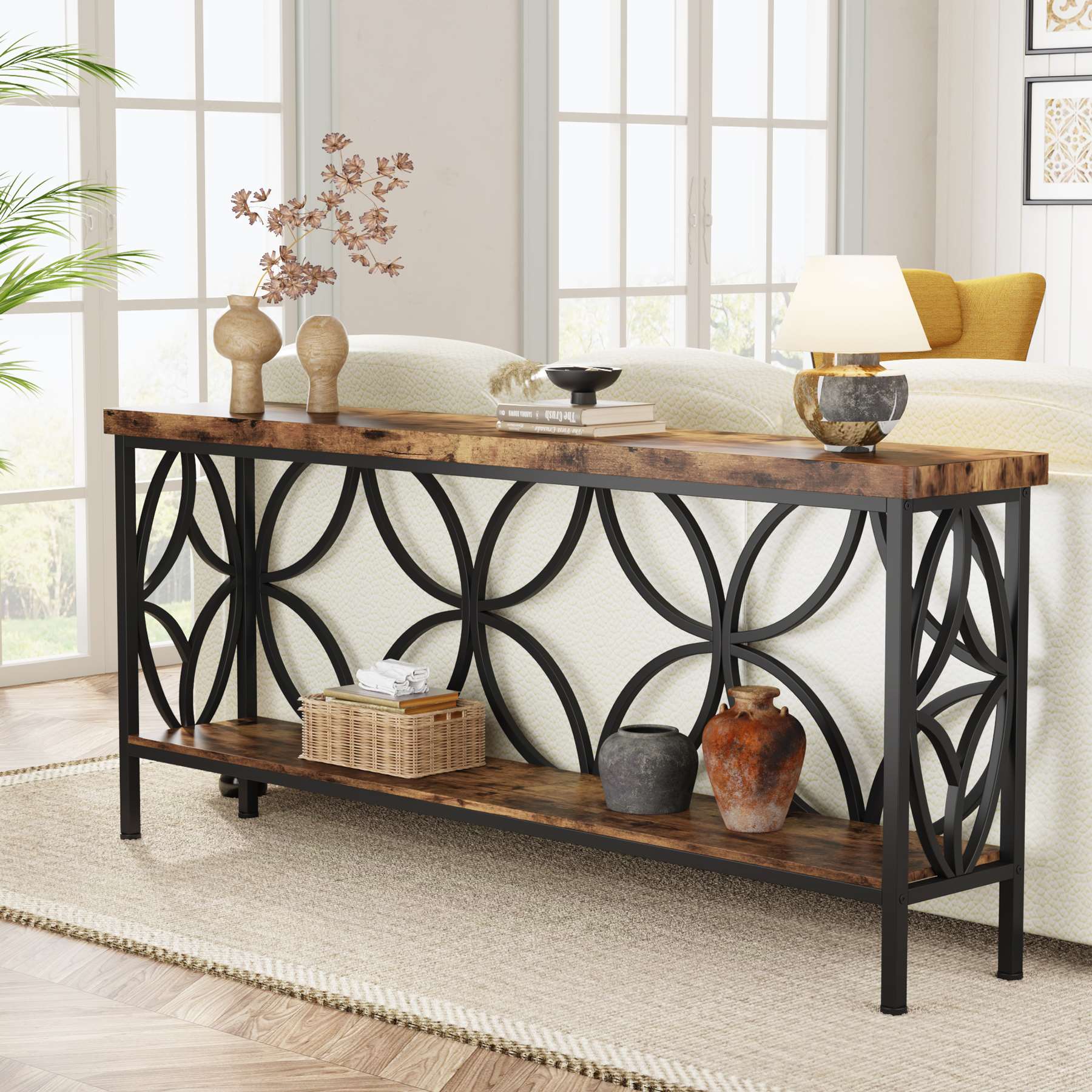 2 Tier Console Table - 70.9