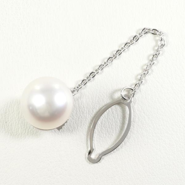 14K White Gold Alloy Pearl Brooch - Elegant Vintage Pearl Pin for Women - Perfect for Weddings, Parties & Formal Occasions