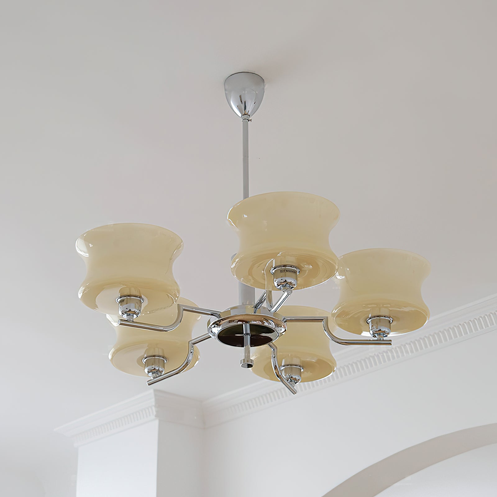 Elegant Blue Crystal Chandelier - Modern Ceiling Light Fixture for Dining Room, Bedroom & Living Room Decor | Energy Efficient LED Lighting for Home & Office