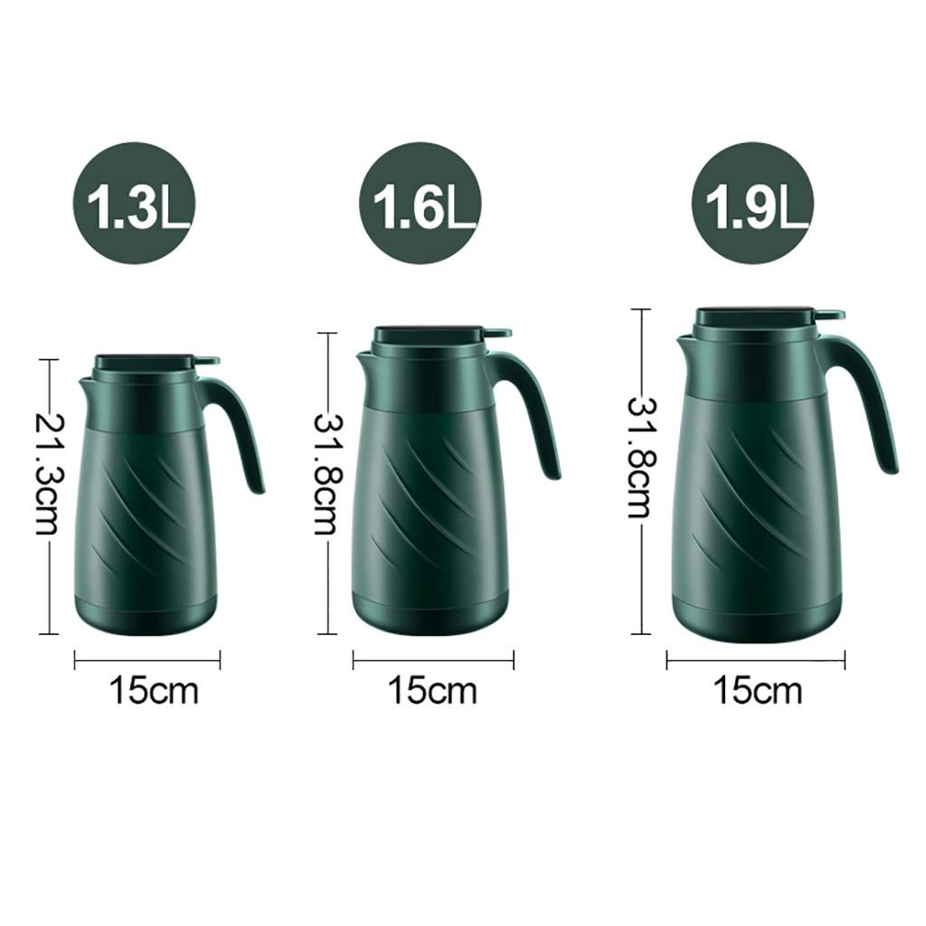 Vacuum Insulated Thermal Carafe with Temperature Display Lid - 1.9L Double Wall Stainless Steel Tea & Coffee Pitcher - 24-Hour Hot/Cold Retention - Perfect for Home, Office & Outdoor Use (White)