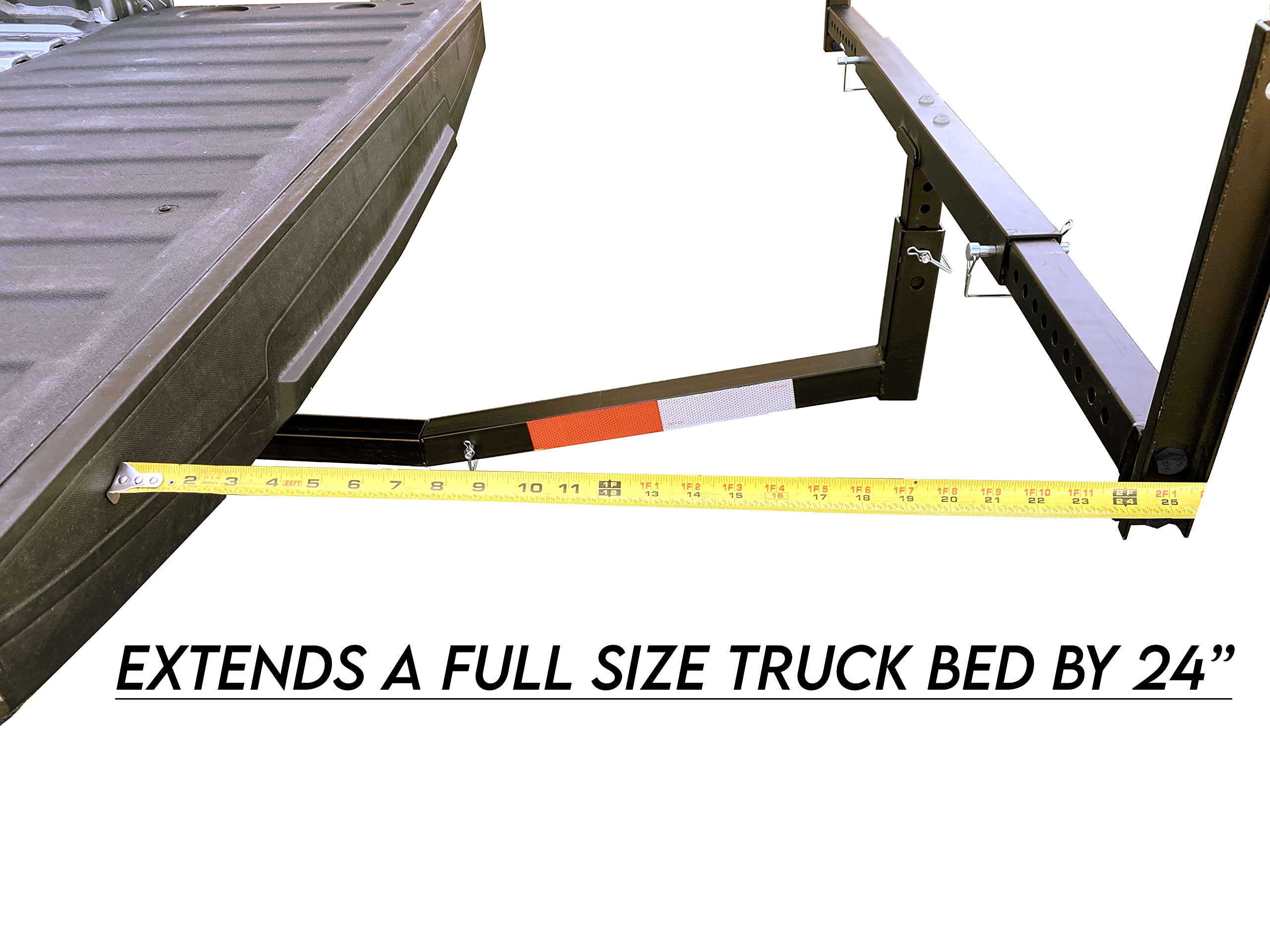 MaxxHaul 70231 Black Hitch Mount Truck Bed Extender - 37
