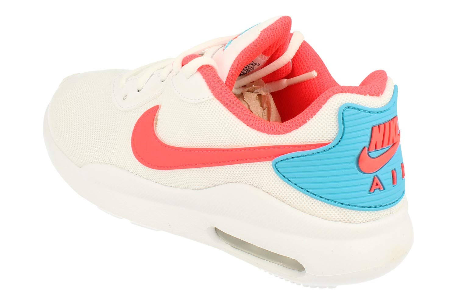 Nike Women's Air Max Oketo ES1 Running Shoes - Lightweight Athletic Sneakers for Women (Size US 5.5/UK 3/EU 36) - White Flash Crimson Blue Fury - Perfect for Jogging, Gym Workouts & Casual Wear