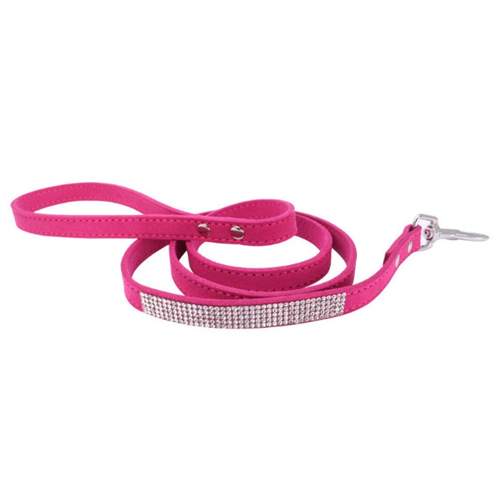 Sparkling Rhinestone Dog Collar & Leash Set - Crystal Diamond Pet Collar for Small & Medium Dogs - Cute Dazzling Cat & Dog Accessories - Perfect for Parties, Weddings & Special Occasions