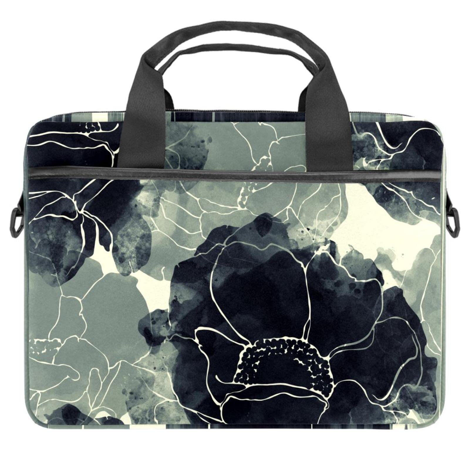 Stylish Boho Floral Laptop Messenger Bag - Portable Tote Sleeve Case for 13.4-14.5 Inch Notebook Computers | Perfect for Business, Travel & College Use