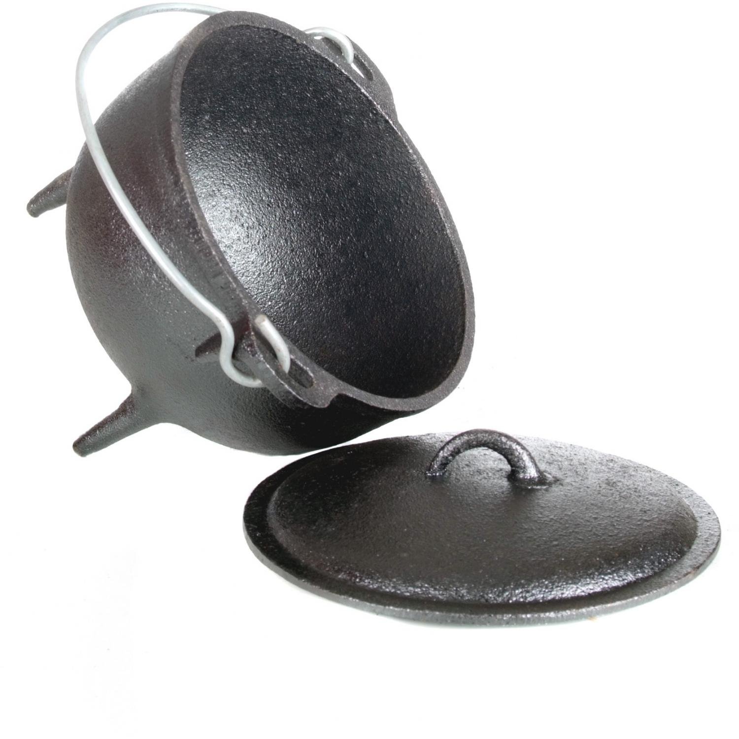 1 Qt. Pre-Seasoned Cast Iron Dutch Oven with Legs - Perfect for Camping, Outdoor Cooking & Dutch Oven Recipes