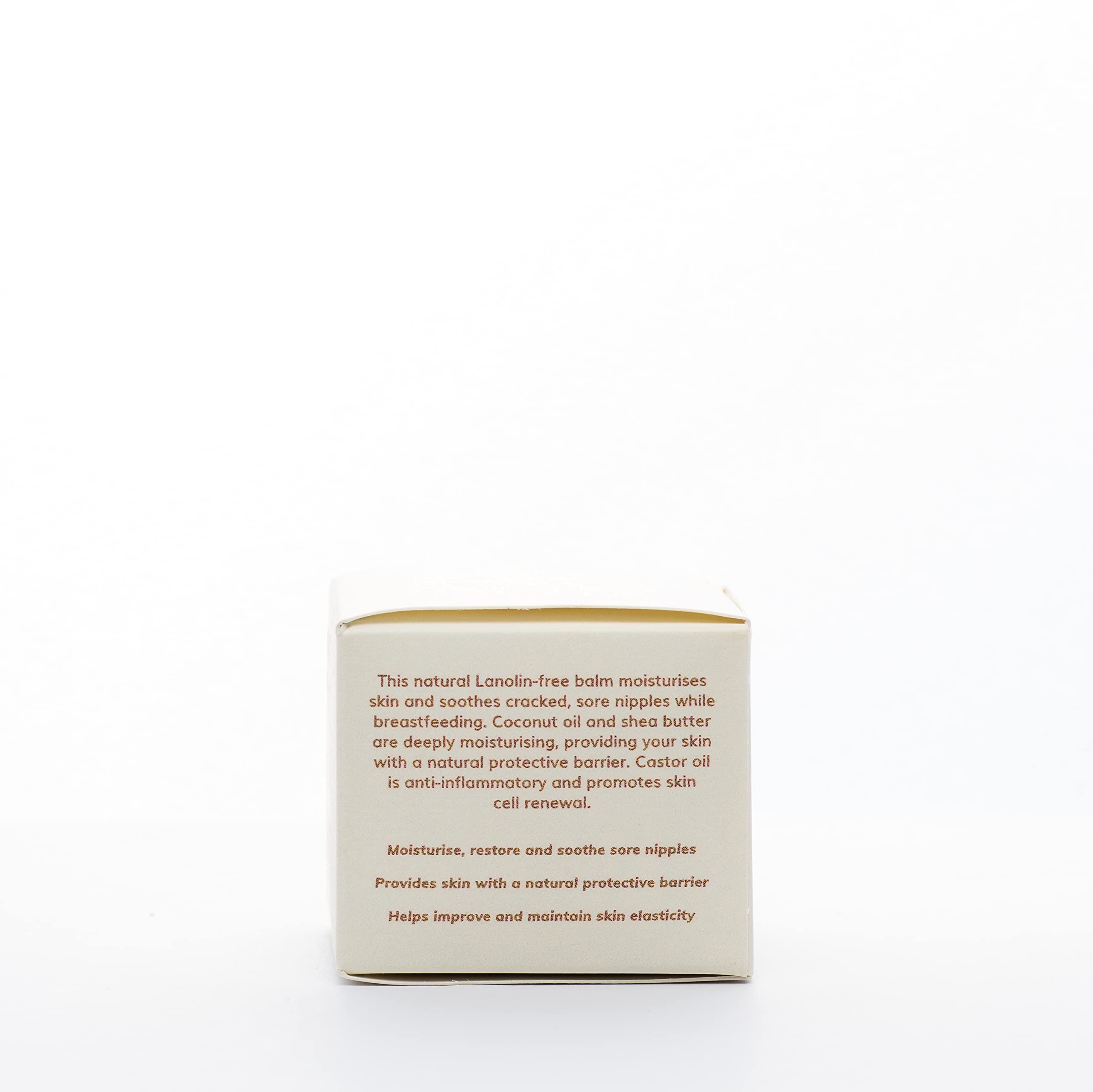 Organic Nipple Balm for Breastfeeding Moms - Fast Relief for Sore & Cracked Nipples - 100% Natural & Safe Soothing Protection - Postpartum & Nursing Essential - Perfect for Hospital Bag & Daily Nursing Care