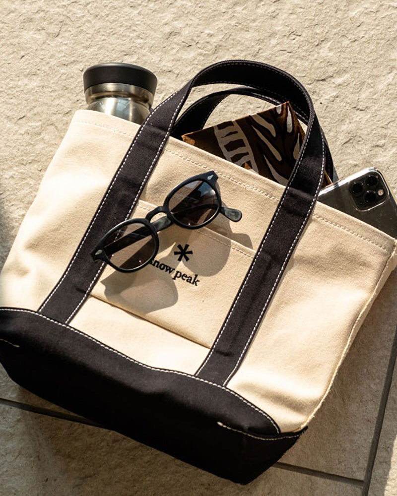Small Canvas Noasobi Tote Bag - Lightweight & Durable Eco-Friendly Shopper for Beach, Grocery & Daily Use