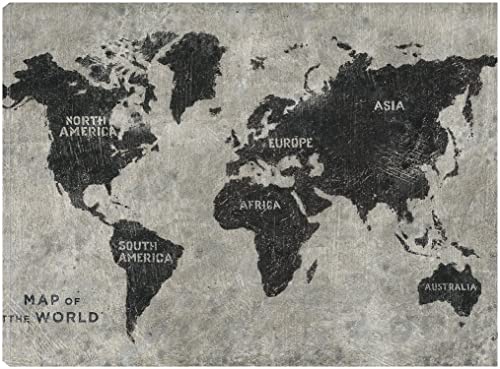 Grunge World Map