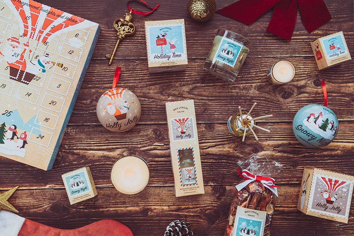 Wax Lyrical 5-Pack Snowy Night Scented Tealight Candles - Letters to Santa Collection - Handmade in England - Perfect for Christmas Decor, Holiday Gifts & Cozy Winter Evenings