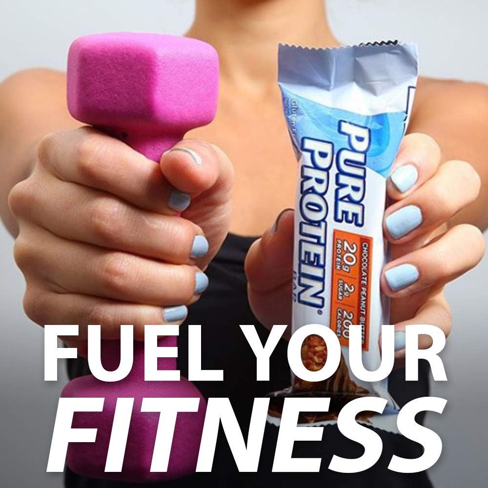 Pure Protein Bars - High Protein Nutritious Snacks for Energy & Muscle Recovery, Cookies & Cream Flavor, 6 Count (Pack of 3) - Perfect for Gym Workouts, Hiking & Healthy On-the-Go Snacking