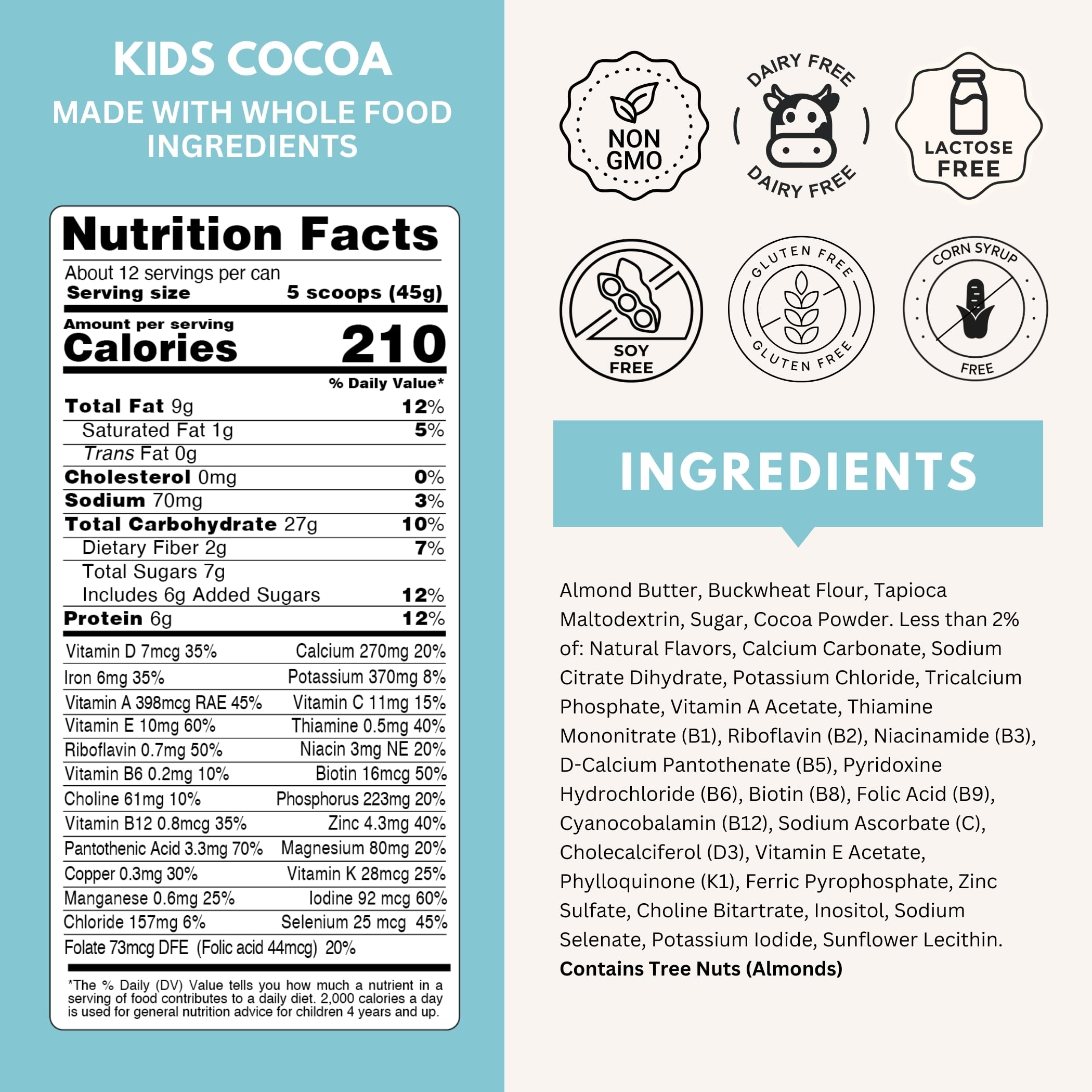 Else Nutrition Plant-Based Kids Protein Shake Powder for Ages 2-12 | Dairy-Free Complete Nutrition with Plant Protein, 25 Vitamins & Minerals | Healthy Nutrient Boost for Snacks, School Lunches & Active Play (Chocolate, 2-Pack)