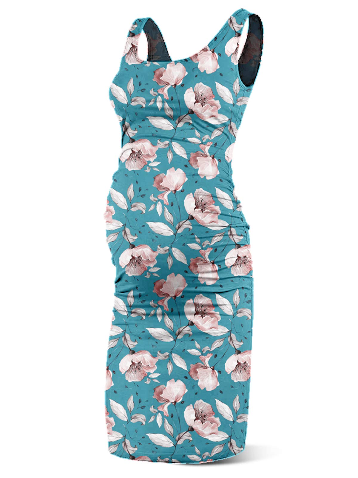 RNXRBB 2 Pack Maternity Bodycon Dress - Stretchy Sleeveless Summer Pregnancy Tank Sundress for Women | Perfect for Baby Showers, Beach Vacations & Maternity Photoshoots