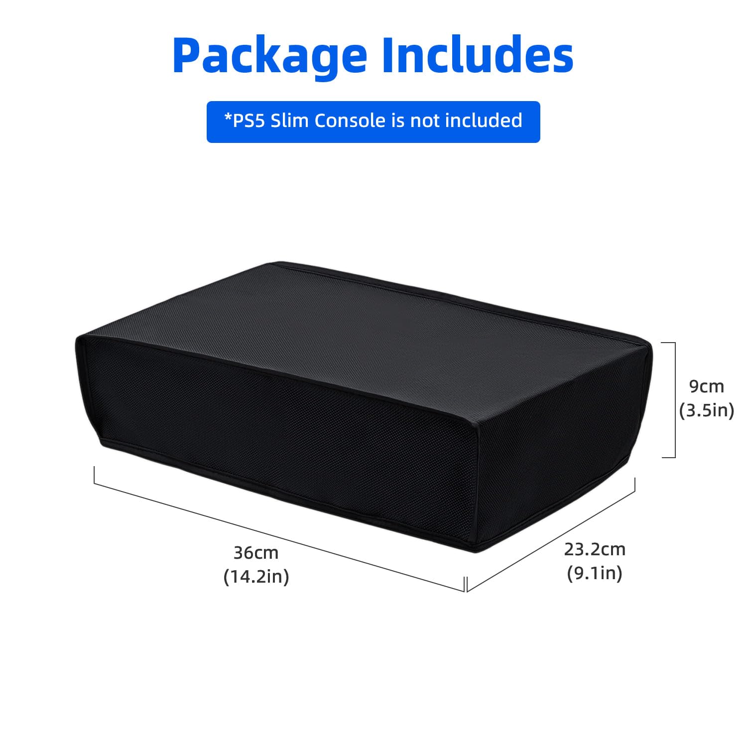 Waterproof Dustproof Protective Cover Case for PS5 Slim Console - Splash Resistant, Durable Shield (Not for PS5/PS5 Pro) - Perfect for Gaming Setups & Travel Protection