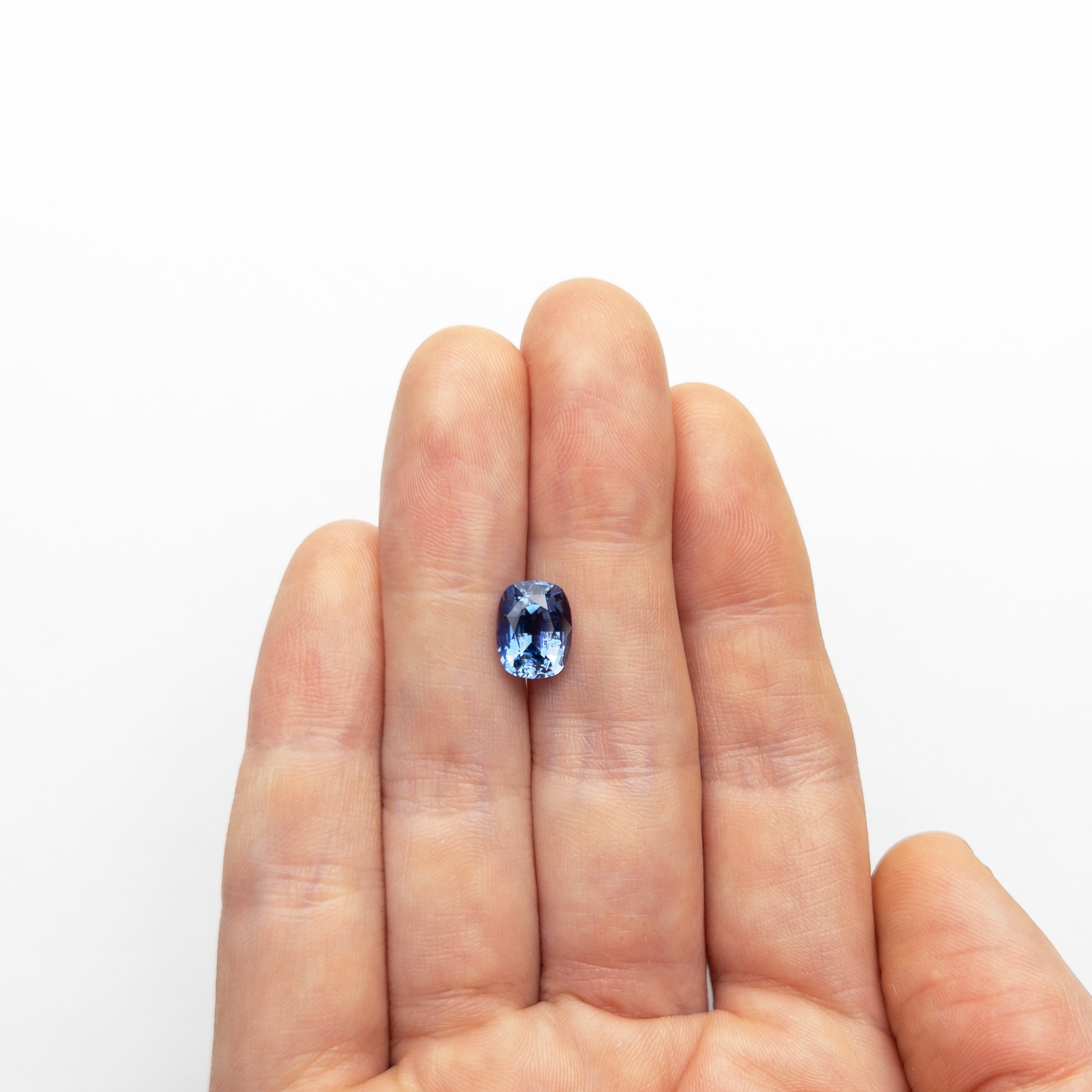 2.79ct Natural Cushion Cut Blue Sapphire Gemstone - 8.95x6.90x5.15mm Brilliant Faceted Loose Stone for Jewelry Making, Engagement Rings & Fine Collections