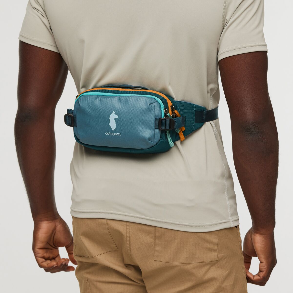 Cotopaxi Allpa X 1.5L Hip Pack - Waterproof Waist Bag for Travel & Hiking - Blue Spruce/Abyss - Compact Fanny Pack for Outdoor Adventures, Running & Daily Use