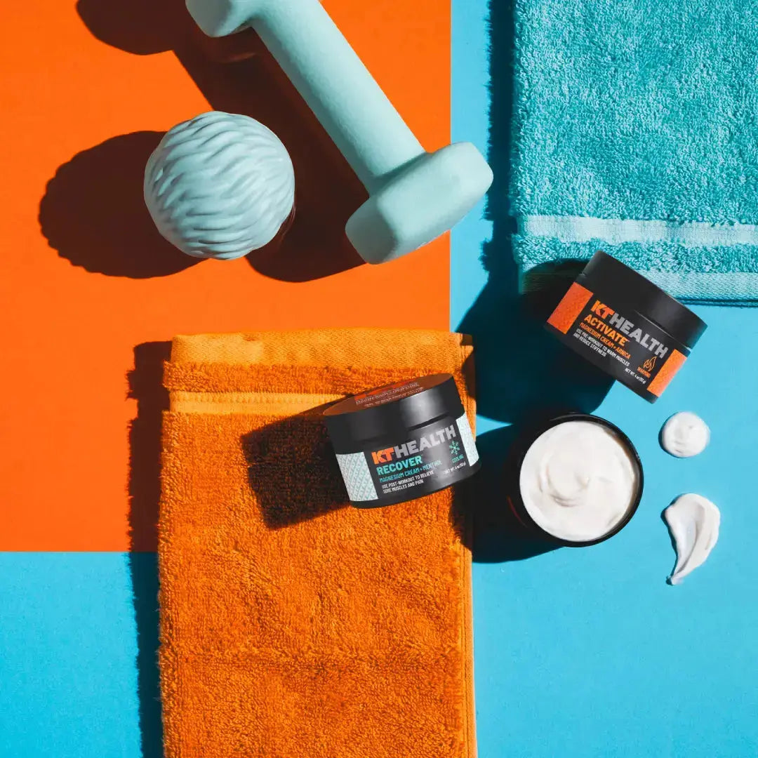 KT Health Magnesium Cream for Muscle Relaxation & Pain Relief - Natural Topical Solution for Athletes & Active Lifestyles