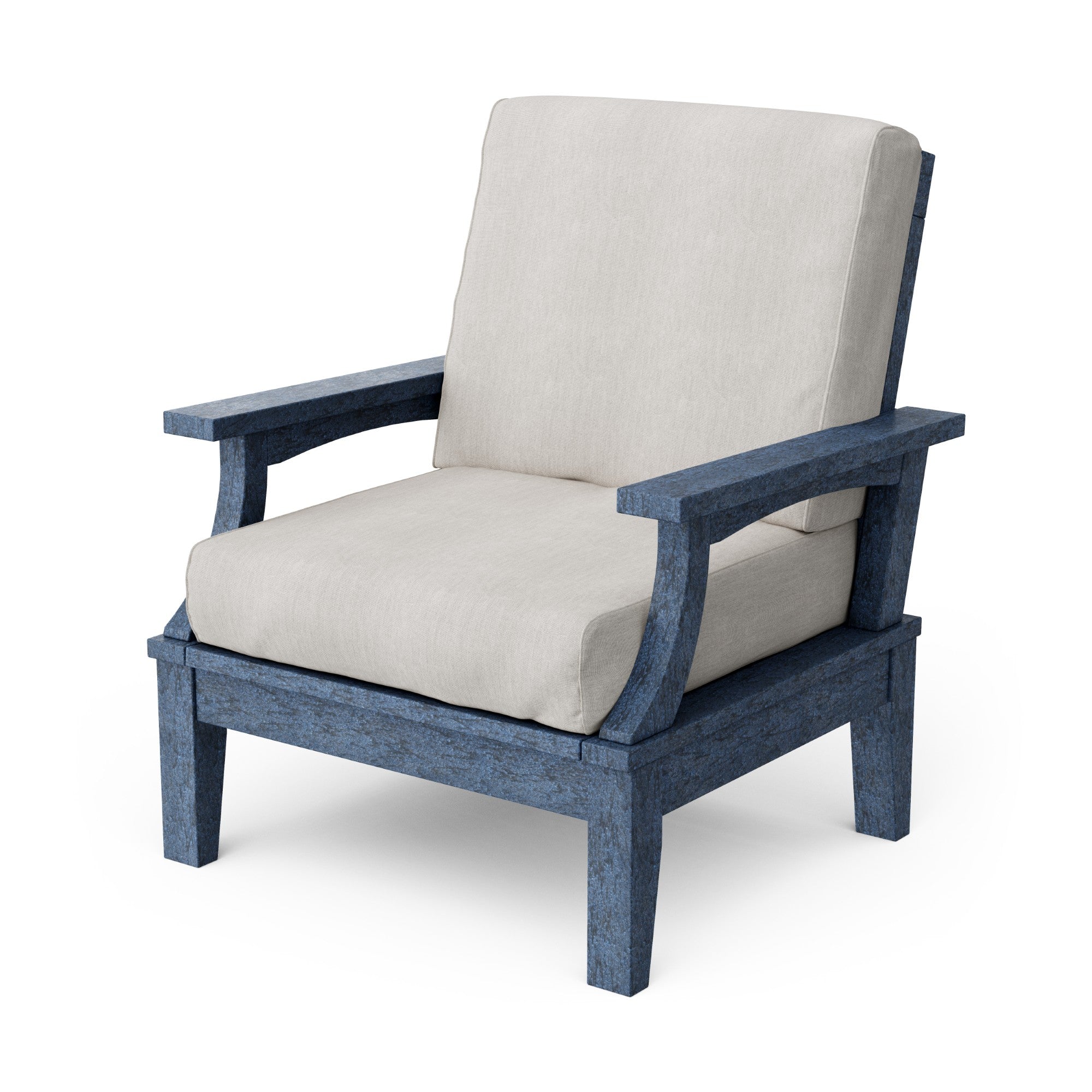 Heritage Deep Seating Patio Chair with Weather-Resistant Cushions - Outdoor Lounge Furniture for Garden, Poolside & Backyard Relaxation