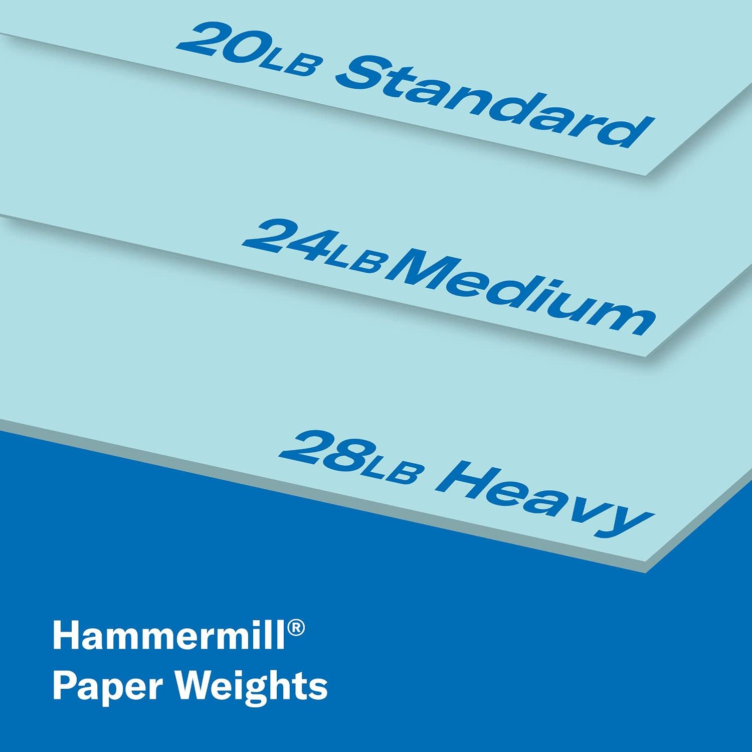 Hammermill 20 lb Blue Colored Printer Paper, 8.5 x 11 Inches, 500 Sheets per Ream - Pastel Paper for Office, School & Craft Projects - Made in USA (103309R)