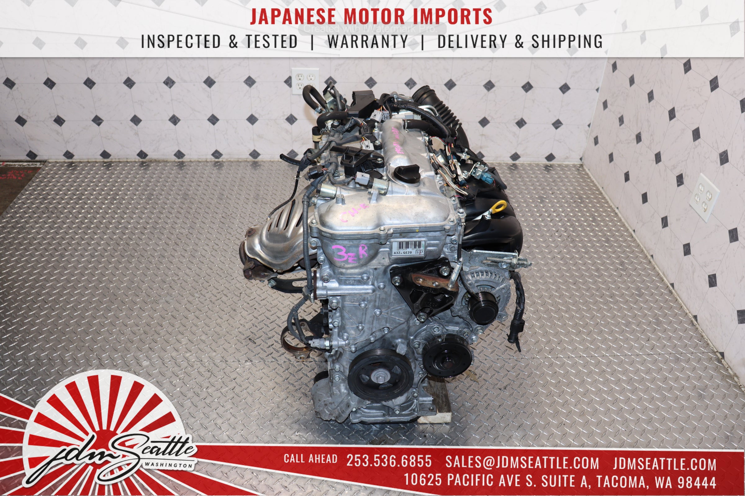 JDM Toyota C-HR Engine 2018-2022 3ZR-FAE 2.0L VVTi Motor - Replacement for Toyota C-HR 2018 2019 2020 2021 2022 Models - Perfect for Engine Swap & Performance Upgrades
