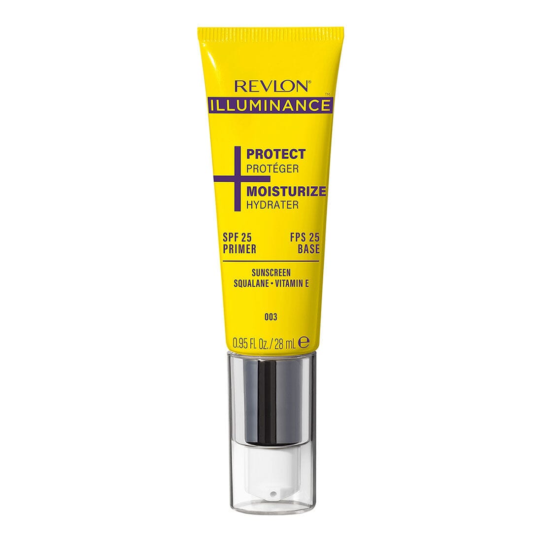 Revlon Illuminance Moisturize + Protect SPF 25 Face Primer - 28ml, Universal Tint, Hydrating & Sun Protection - Perfect for Daily Makeup Base & Sunscreen Before Foundation
