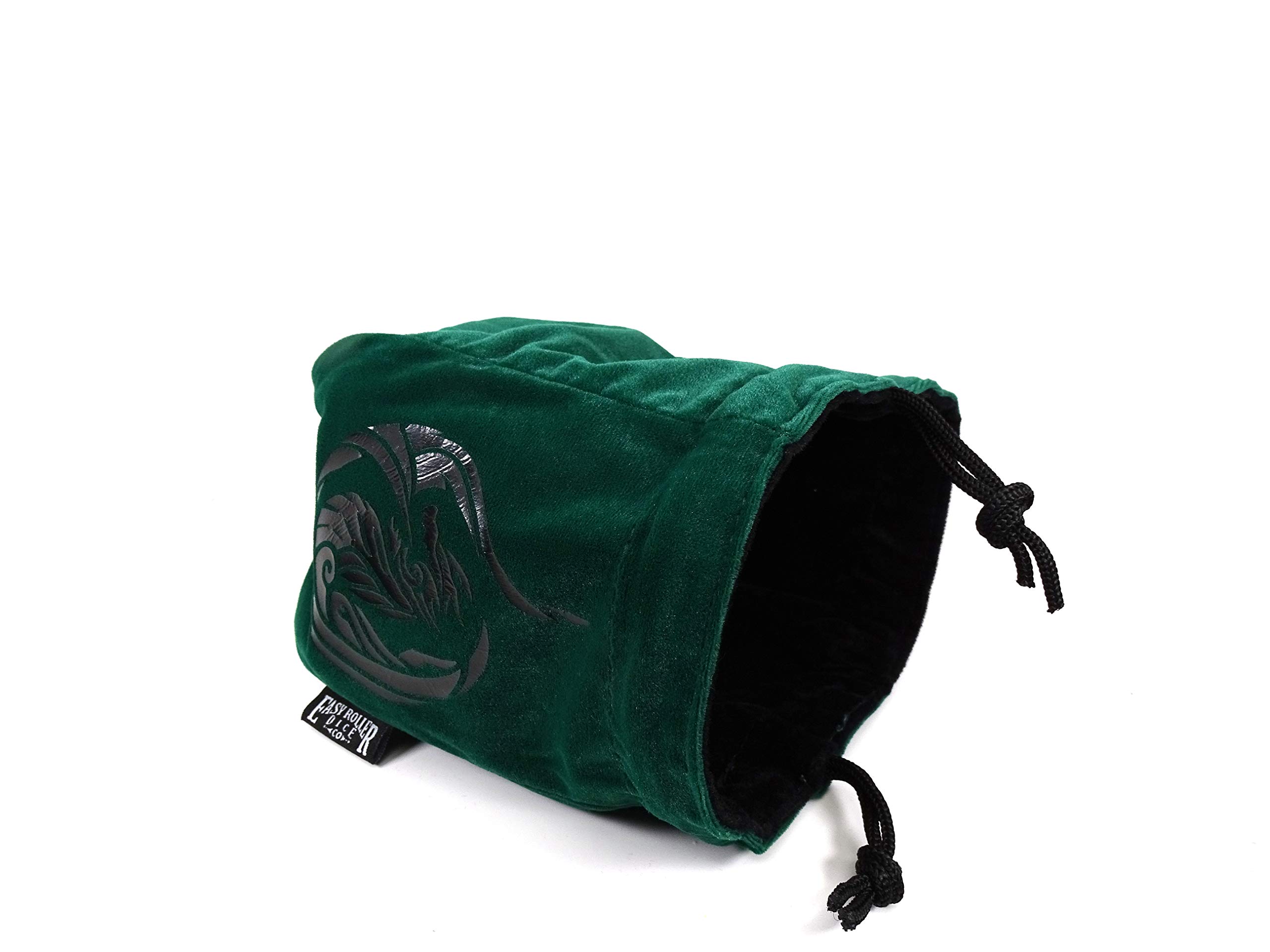 Reversible Large Microfiber Dice Bag for D&D RPG Games - Self Standing Pouch Holds 250+ Polyhedral Dice with Drawstring Closure - Perfect for Tabletop Gaming, Magic The Gathering & Board Game Storage (Dragon's Breath Design)