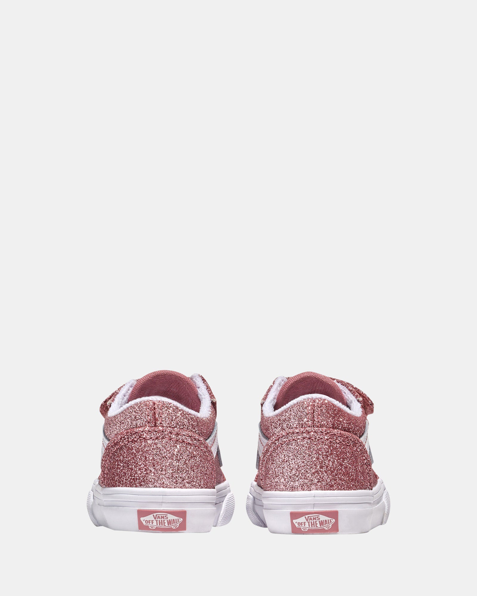 Old Skool V Glitter Infant Rose Gold Sneakers - Stylish & Comfortable Baby Shoes for Girls, Toddler Walking & Casual Outfits