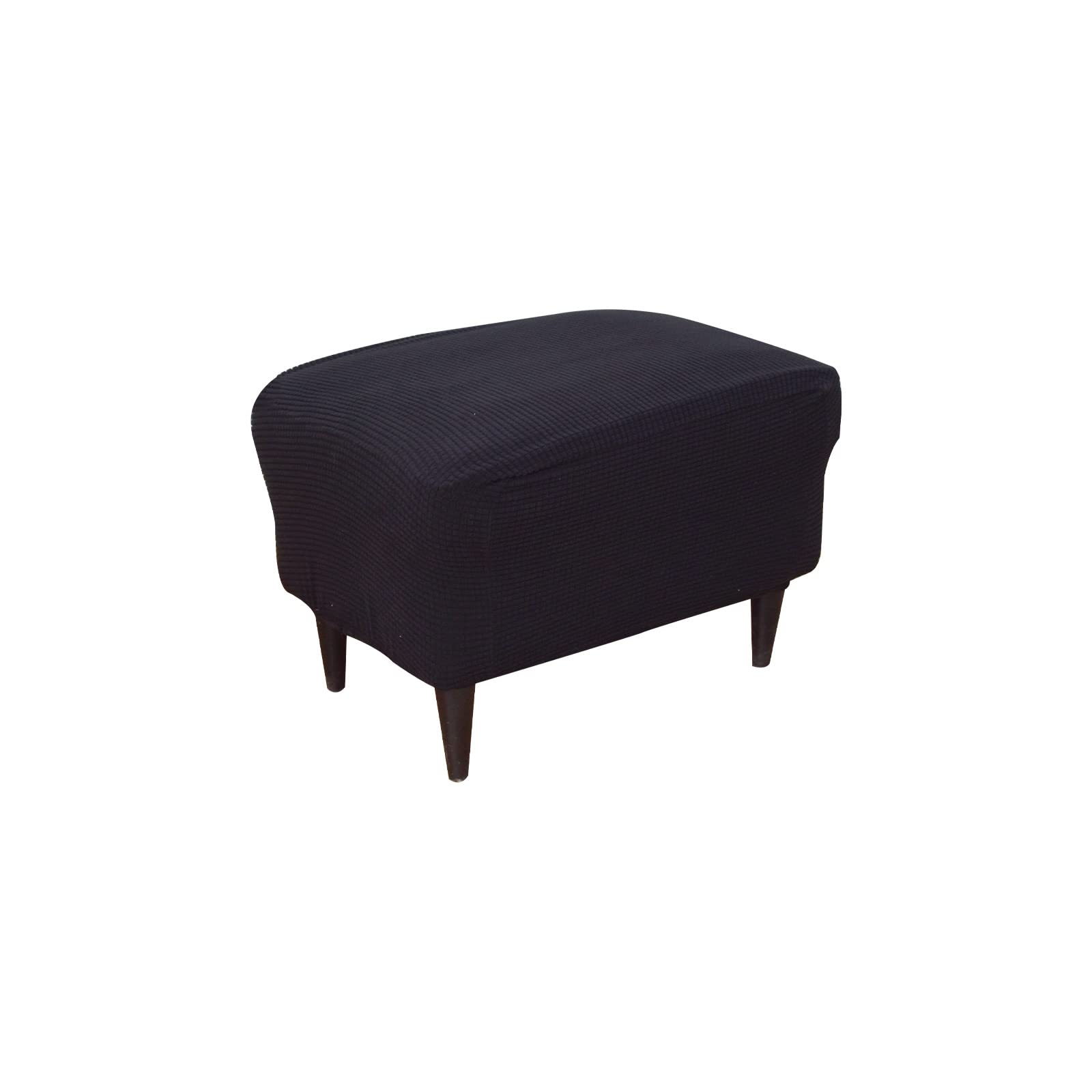 Eco-Friendly Stretch Ottoman Cover - Rectangular Storage Ottoman Slipcover with Non-Slip Elastic Bottom, Footrest Stool Cover for Living Room, Bedroom, Nursery (41 Inch, Large Size)