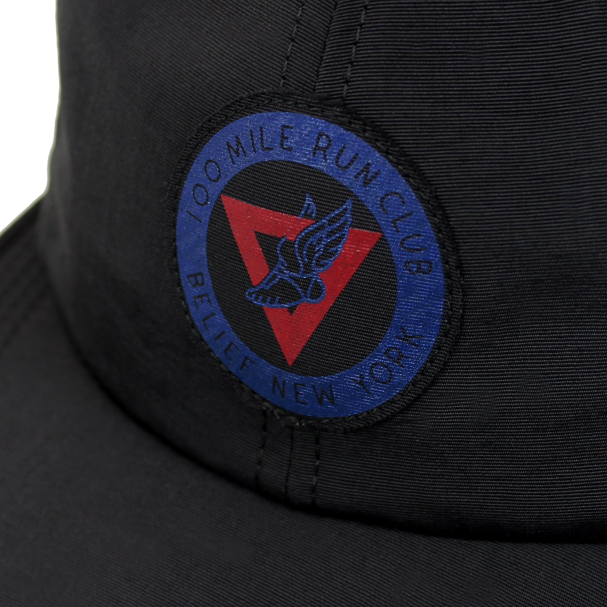 Belief NYC Run Club 6-Panel Black Hat - Stylish Baseball Cap for Running, Gym & Outdoor Activities