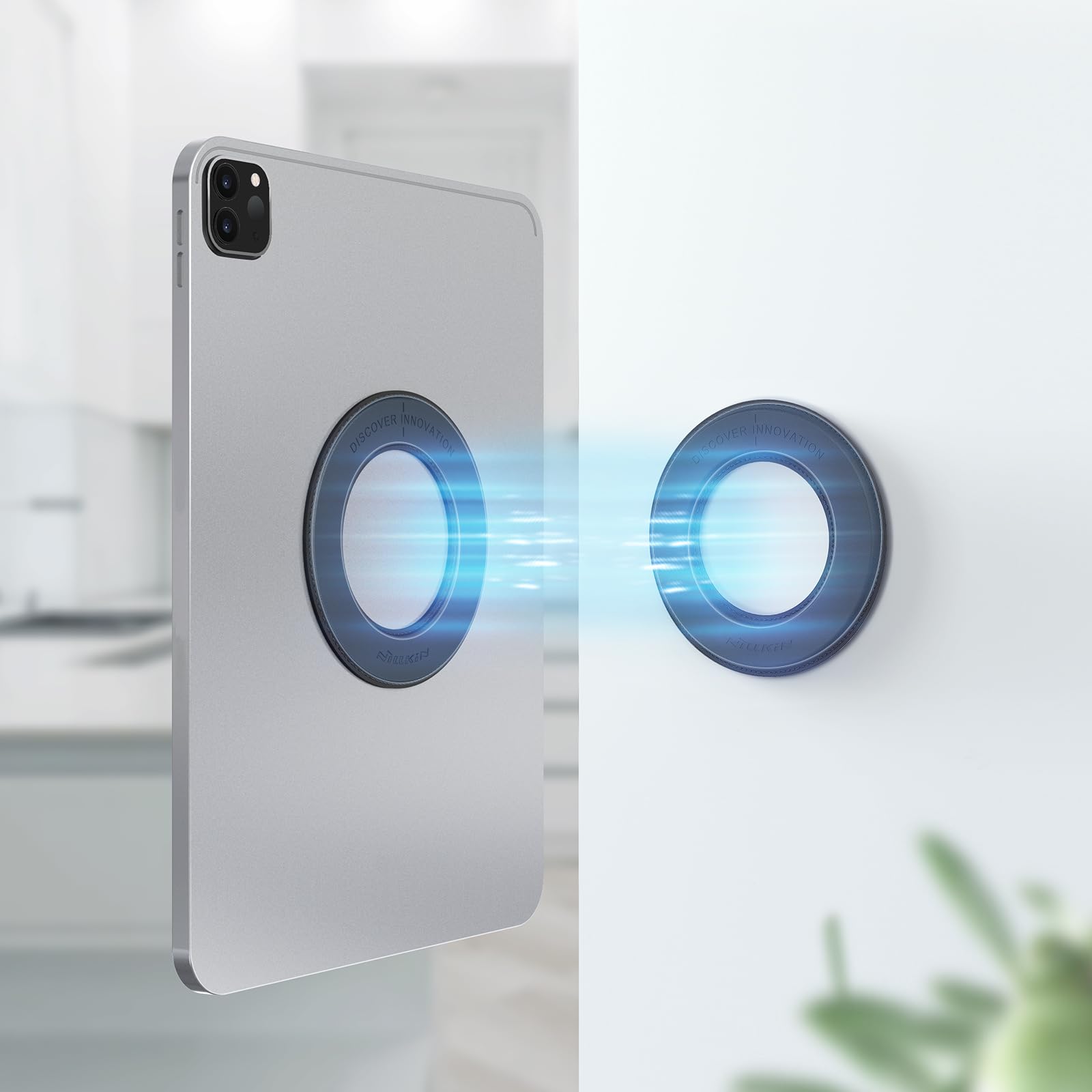 Nillkin Magnetic Tablet Wall Mount Holder for iPad 10th Gen, Surface, Car Backseat & Bedroom - Strong Magnet Stand for Office, Bathroom, Fridge (Perfect for Watching Videos While Cooking or Relaxing)