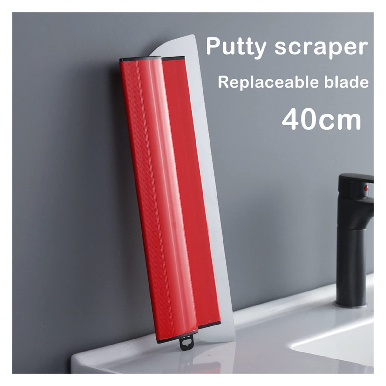 Stainless Steel Plastering Knife - Wall Smoothing Spatula for Drywall & Paint Putty - DIY & Professional Use