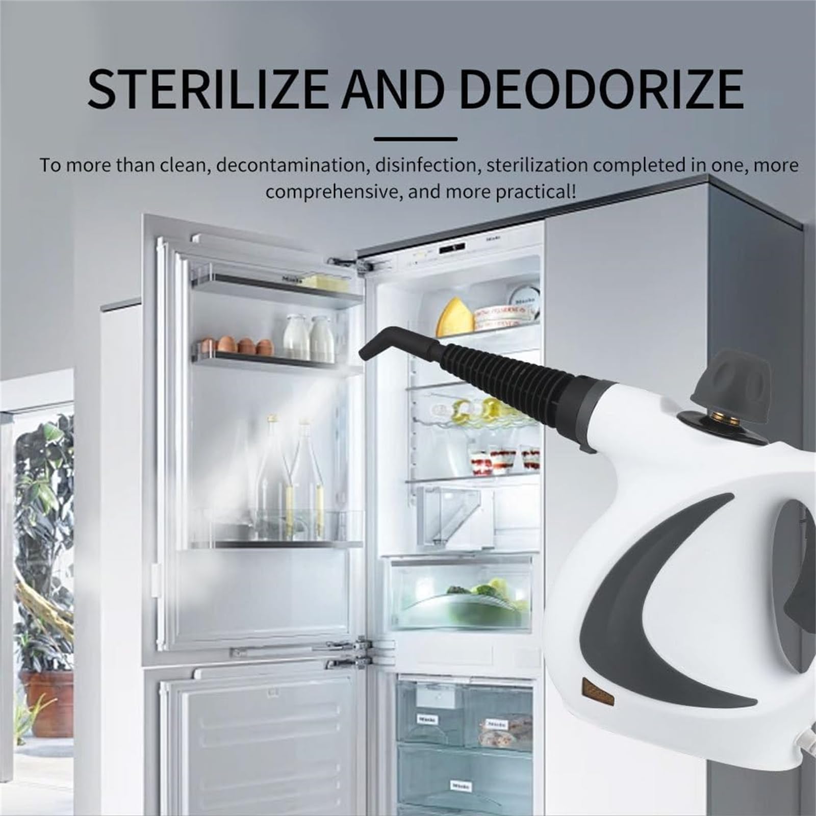 Laytic Steammaster Pro Handheld Steam Cleaner - 9-Piece Accessory Kit for Home Cleaning | Multi-Purpose Pressurized Steamer for Floors, Tiles, Grout & Upholstery | Portable Deep Cleaning Solution