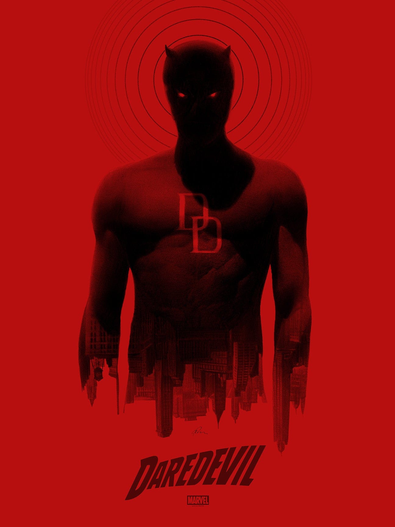 Daredevil Poster - High Quality Marvel Superhero Wall Art - Perfect for Home Decor, Office, and Comic Book Fan Gifts