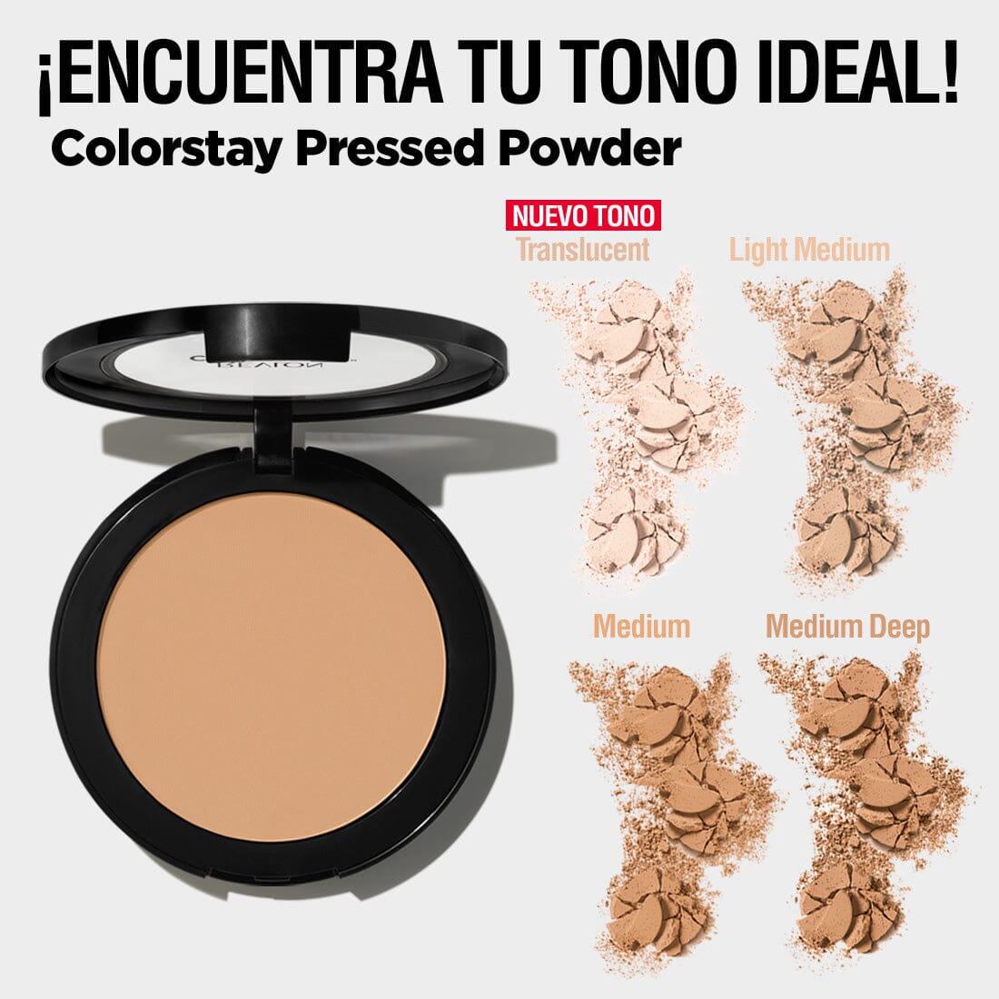 Revlon ColorStay Pressed Powder - Medium 840 (8.5g) Long-Lasting Matte Finish Compact Powder for Oily Skin | Oil Control & Shine Reduction | Perfect for Everyday Makeup & Touch-Ups On-The-Go